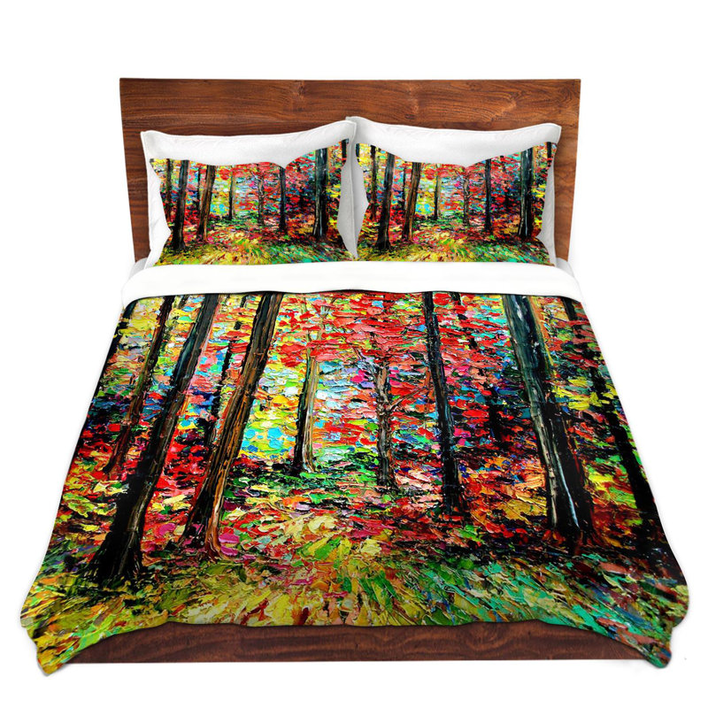 Red Barrel Studio Marciniak Aja Ann Through The Trees Microfiber Duvet Covers Wayfair