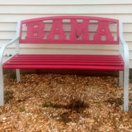 Leigh Country Collegiate Team 50.5 in Cutout Metal Bench