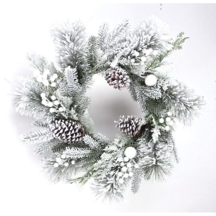 Brown Pinecone Design Adjustable Decorative Christmas Wreath Hanger 24 in 
