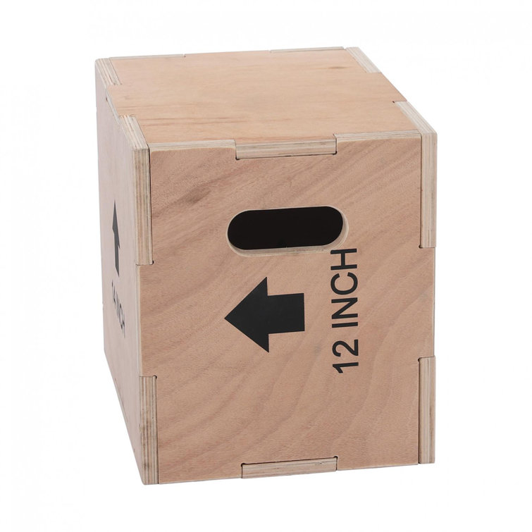 NonSlip/Wooden Plyo Box Easy to-Assemble Plyometric Jump Box for Jumping Trainer 