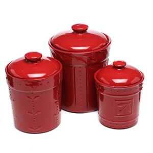 Genesee 3 Piece Kitchen Canister Set