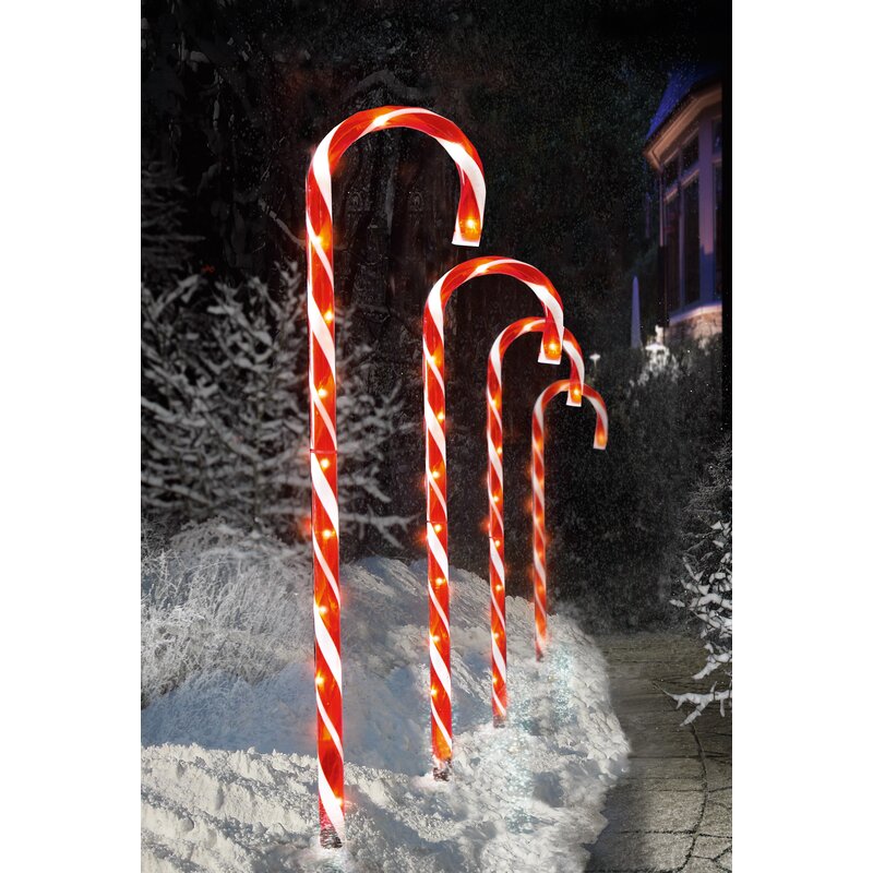 The Seasonal Aisle Candy Cane Christmas Luminary and Pathway Lights ...