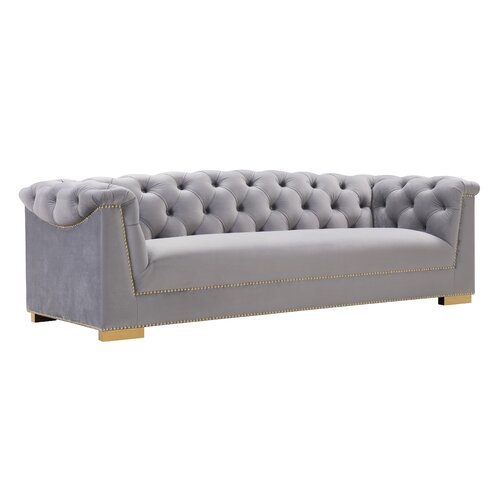 Farah Cream Velvet Sofa