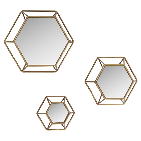 Featured image of post Hexagon Mirror Set Of 3 - It starts with a cnc cut foam positive.