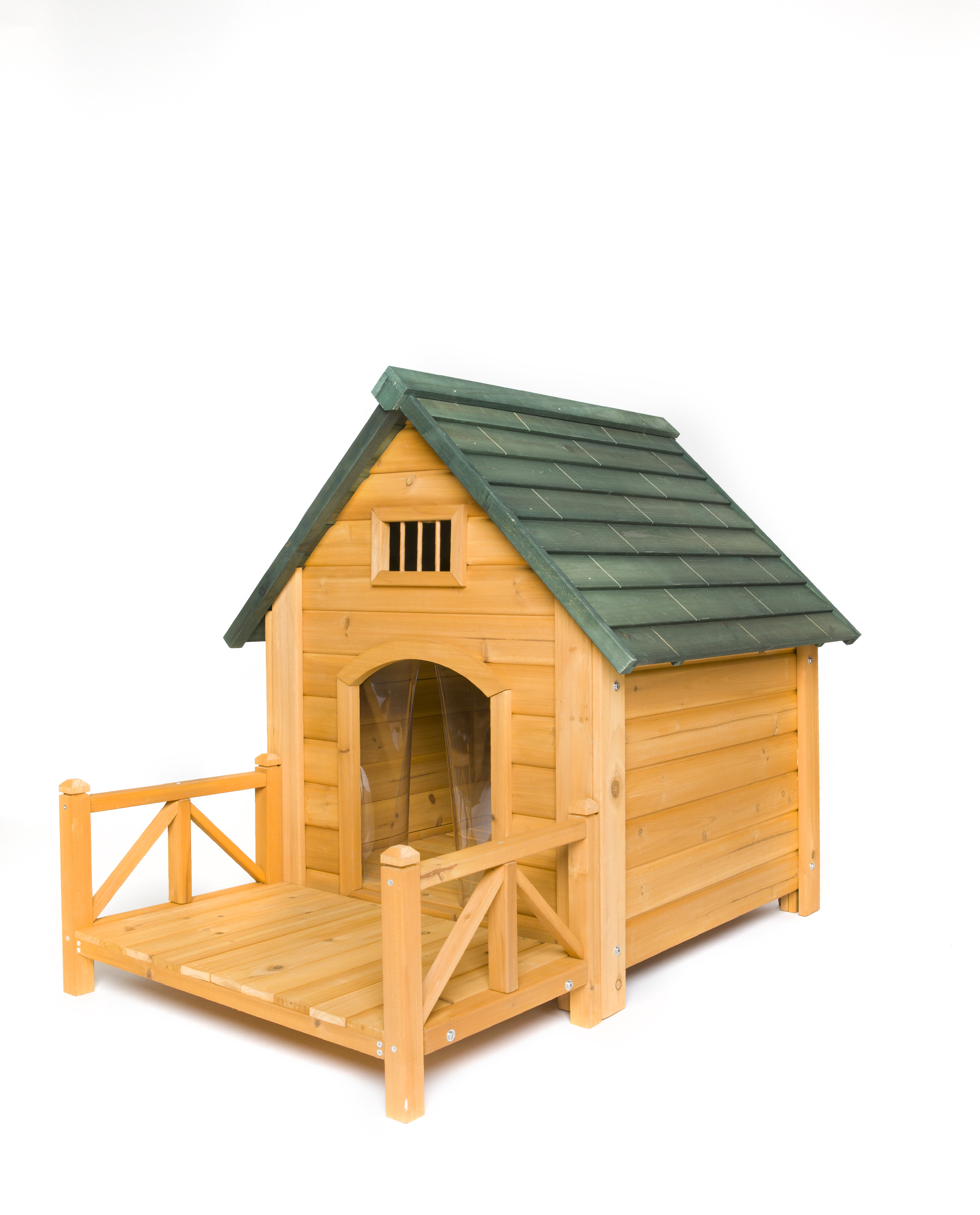 insulated wooden dog house