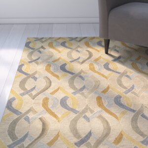 Cecelia Hand-Crafted Gold Area Rug