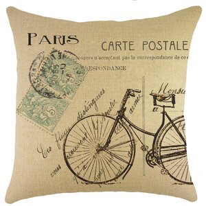 Saxatil Burlap Throw Pillow