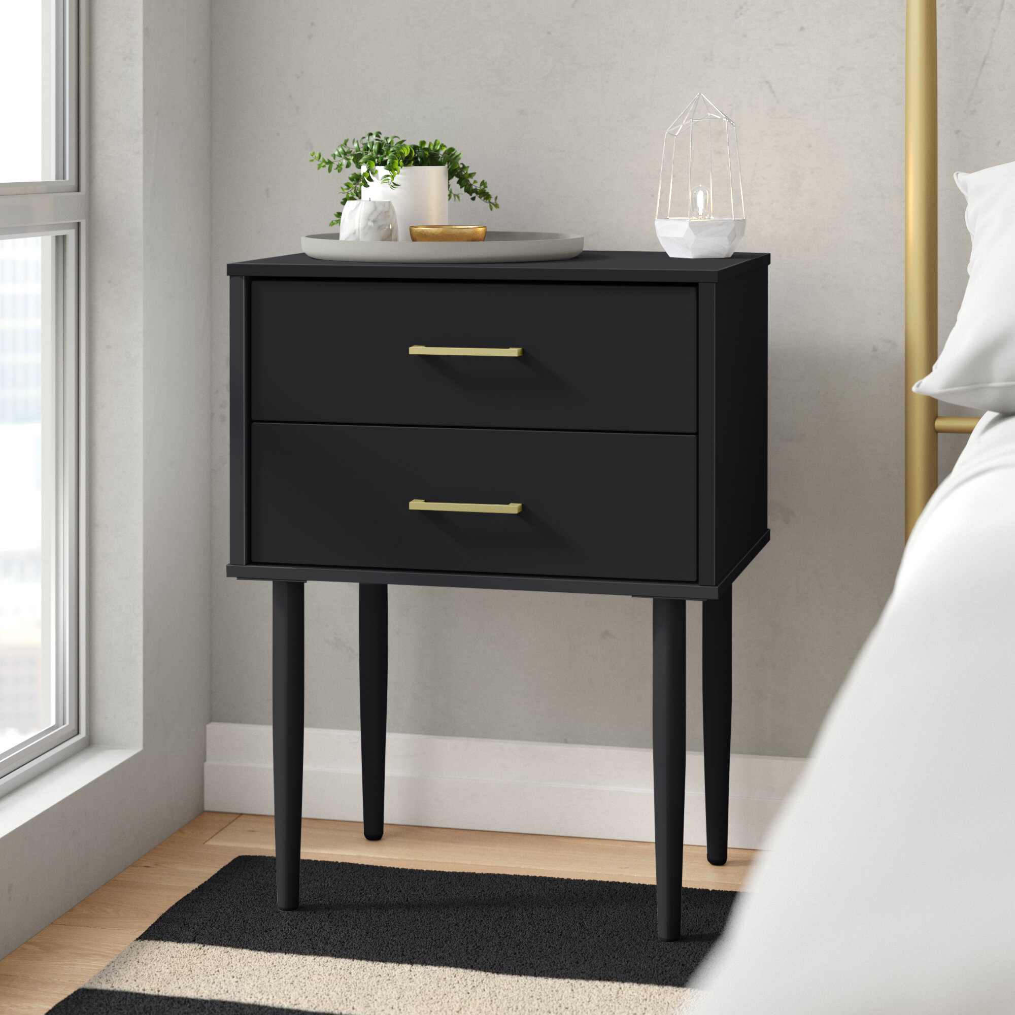 2 drawer end tables