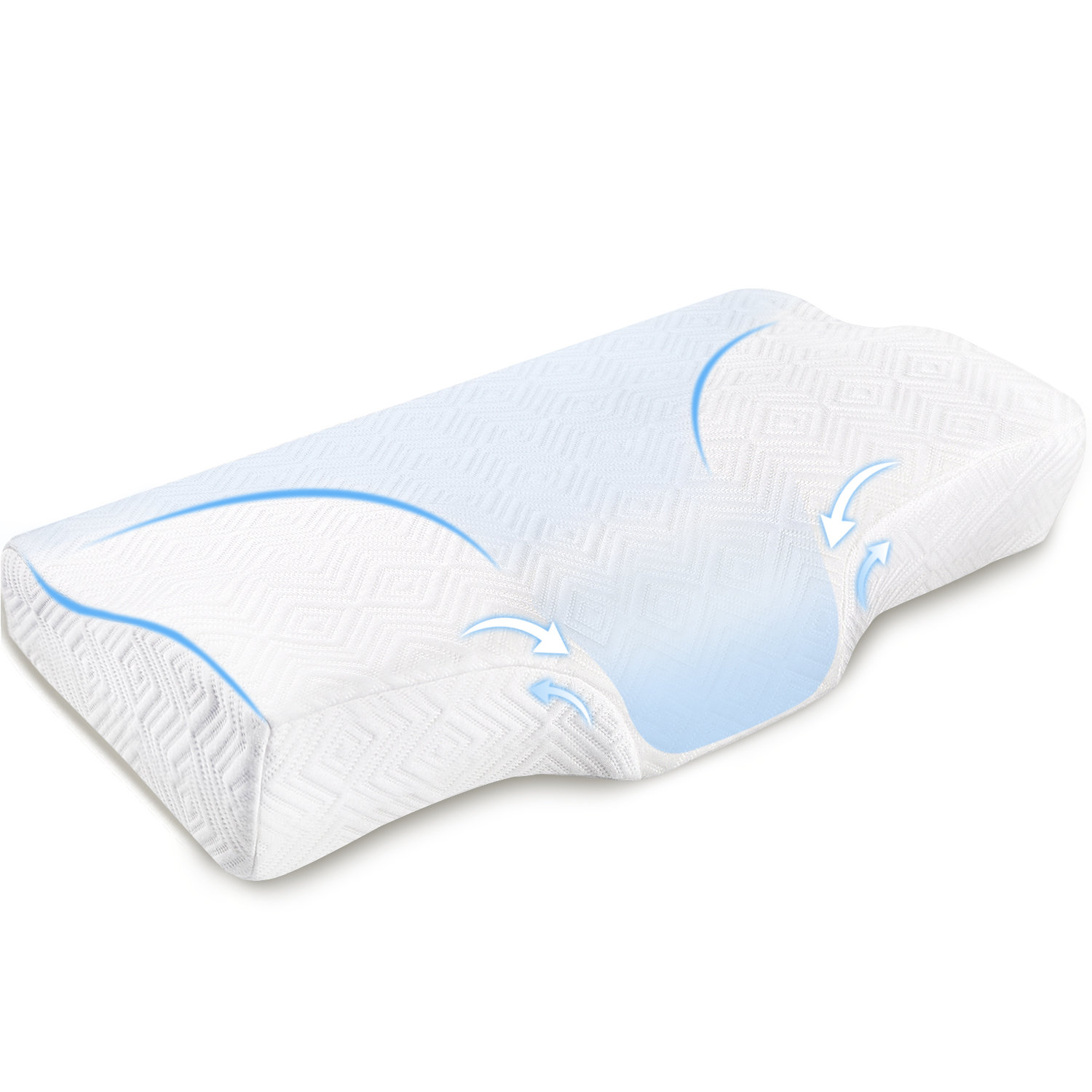 Power Of Nature Neck Memory Foam Firm Support Pillow Wayfair