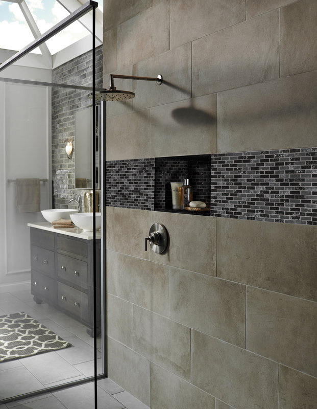 Tiled Shower Cubby Design Ideas