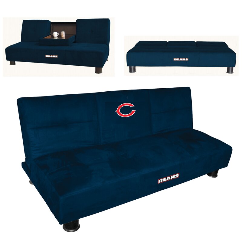 Baseline Licensing Group Nfl Twin 75 Tight Back Convertible Sofa