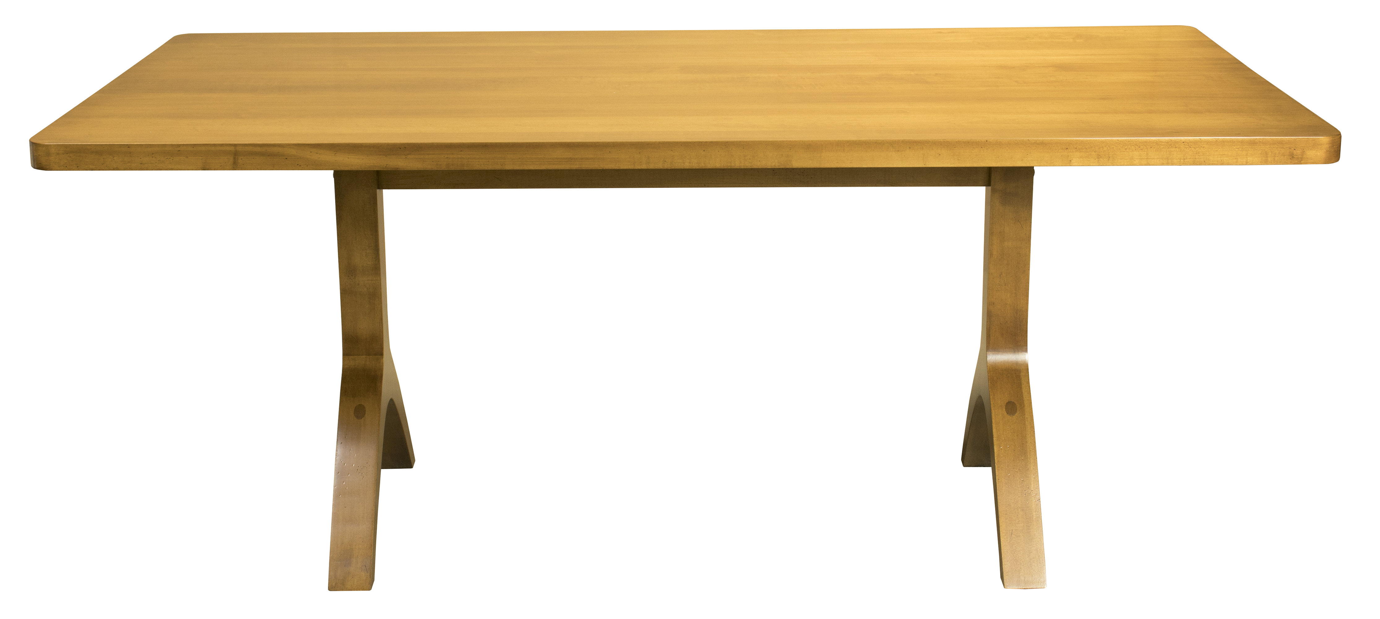 Burnished Ebling Maple Solid Wood Dining Table