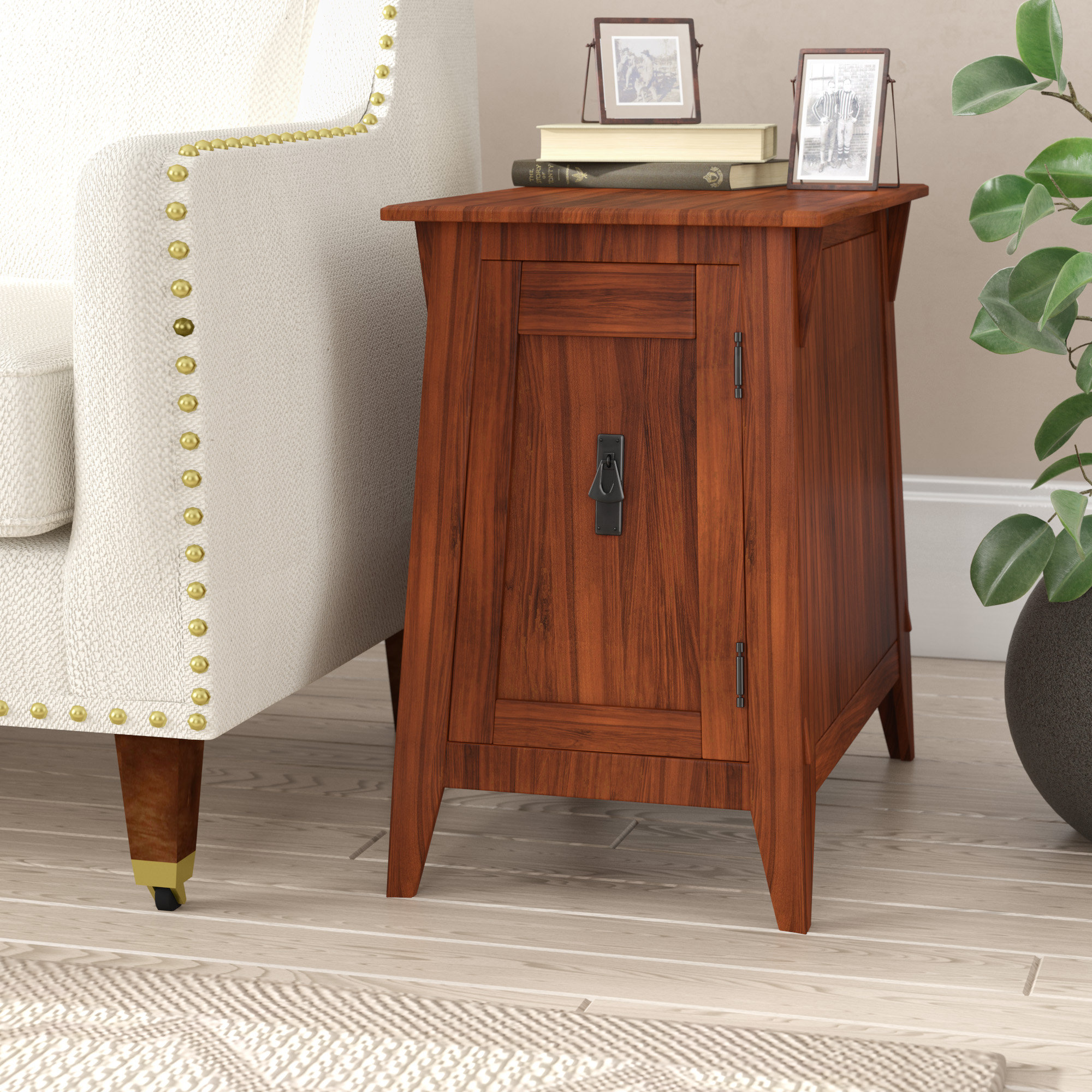 Charlton Home Wilfredo End Table With Storage Reviews Wayfair