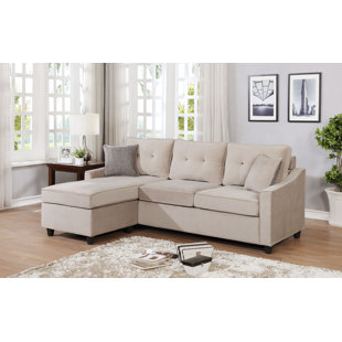 Go to store & view more images Husman Reversible Modular Sectional with Ottoman by Ebern Designs