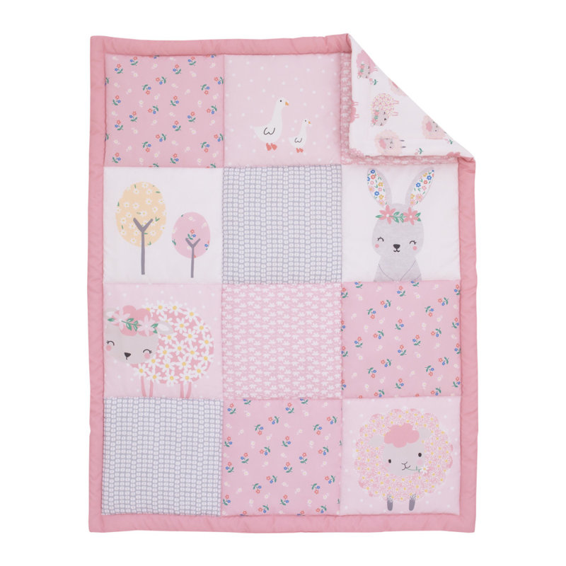 Harriet Bee Jarvis Farm Chic Little Lambs 3 Piece Crib Bedding Set