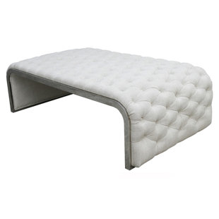 Cream Leather Bench Wayfair Co Uk