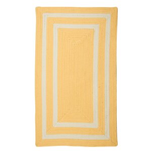 Marti Hand-Woven Outdoor Yellow Area Rug