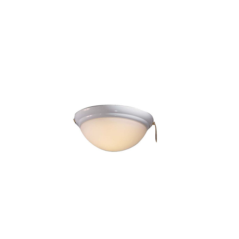 10.25 One Light Bowl Kit White Finish with Etched Opal Glass Minka Aire K9374-L-WH Accessory