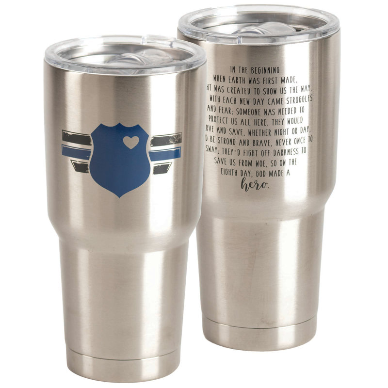 Dicksonsinc Police Officer 30 Oz Stainless Steel Travel Tumbler Wayfair
