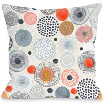 wayfair orange pillows