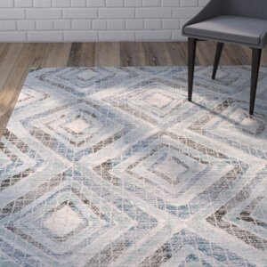 Wells Hand-Tufted Blue Area Rug