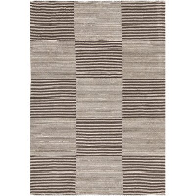 Roxanne Hand-Knotted Cream/Brown Area Rug Corrigan Studio Rug Size: 7'9