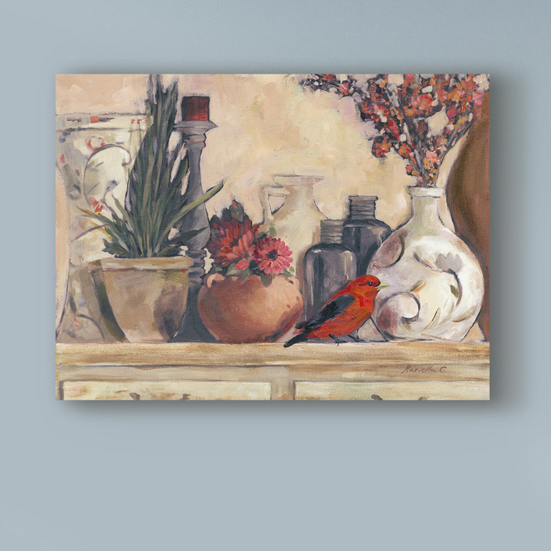 World Menagerie Vases And Pots Acrylic Painting Print On Wrapped