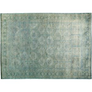 One-of-a-Kind Vibrance Hand-Knotted Blue Area Rug