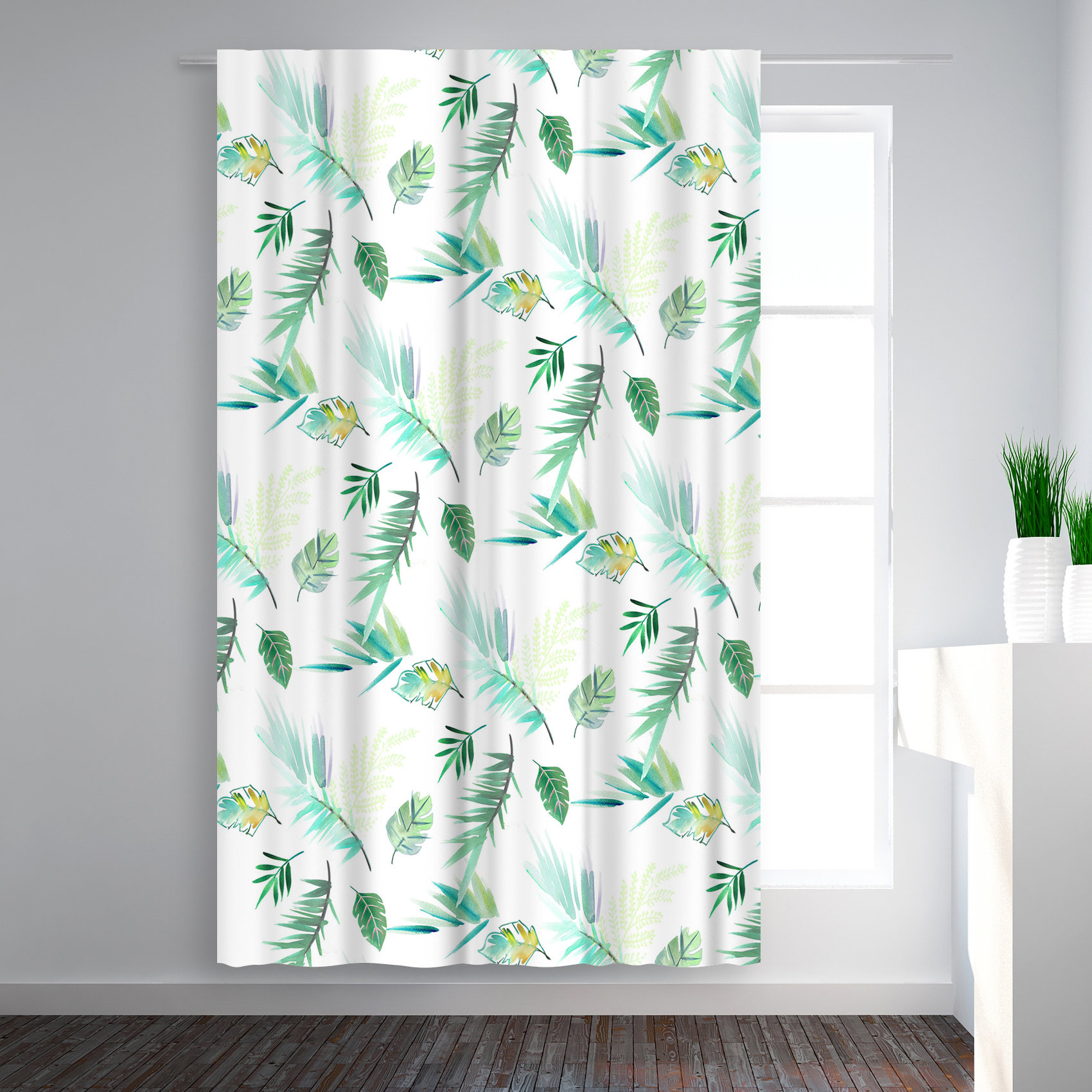 East Urban Home Victoria Nelson Tropical Floral Blackout Rod Pocket Single Curtain Panel Wayfair