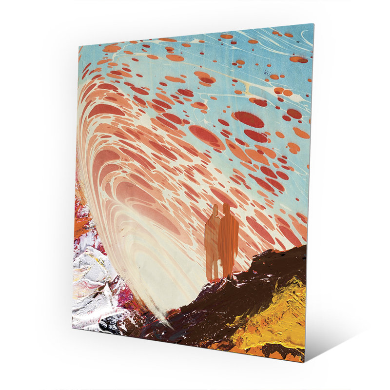 Click Wall Art Amber Self Reflection Print Of Painting On Metal