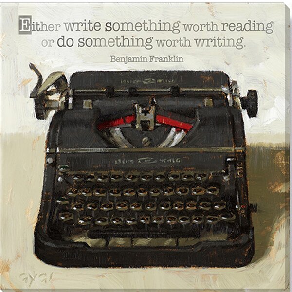 NEW Classroom Motivational Poster Do Something Today Typewriter 