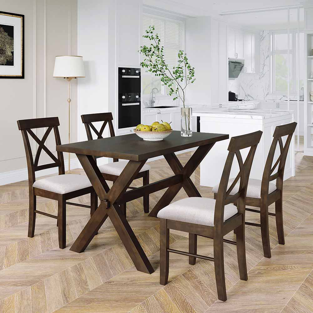 Gracie Oaks Lilliyn 4 Person Dining Set Wayfair