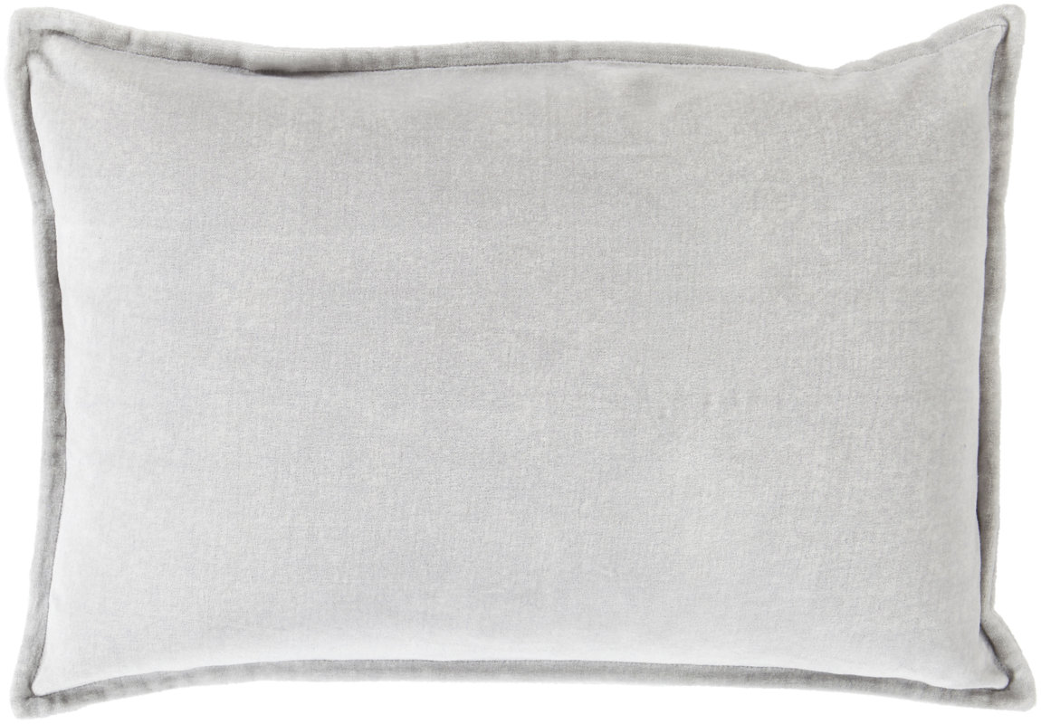 Light Grey Velvet Lumbar Pillow #velvet #velvetpillow