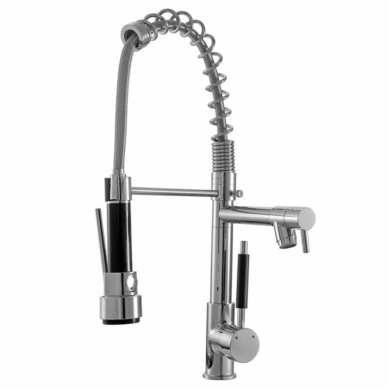 Kingso Pull Down Single Handle Kitchen Faucet Wayfair