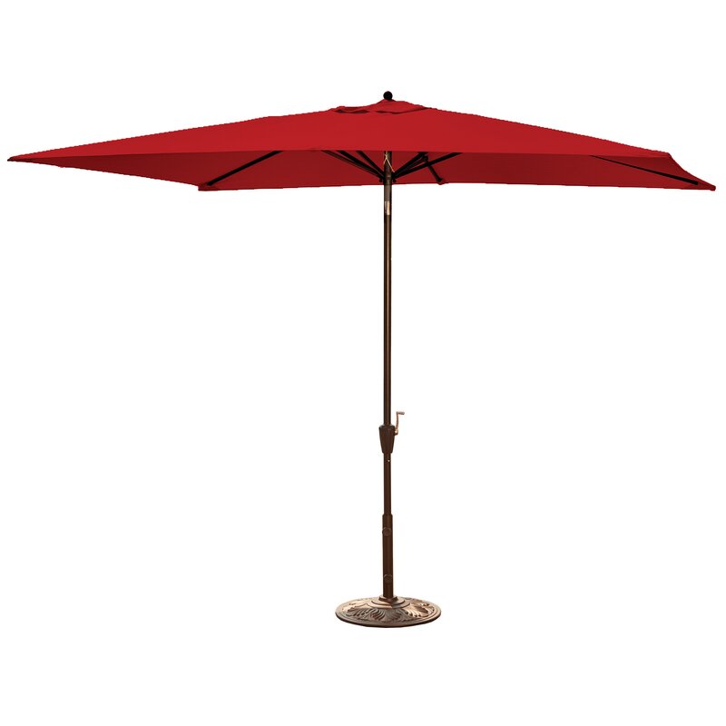 Charlton Home Cece6.5' x 10' Rectangular Market Umbrella ...