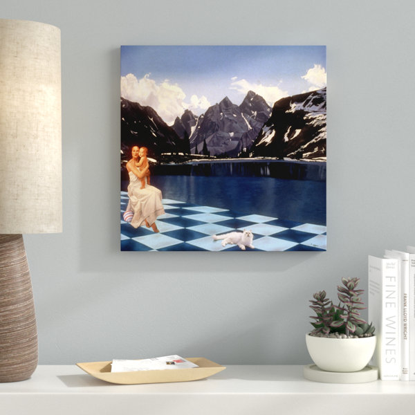Latitude Run Mother And Child Acrylic Painting Print On Canvas