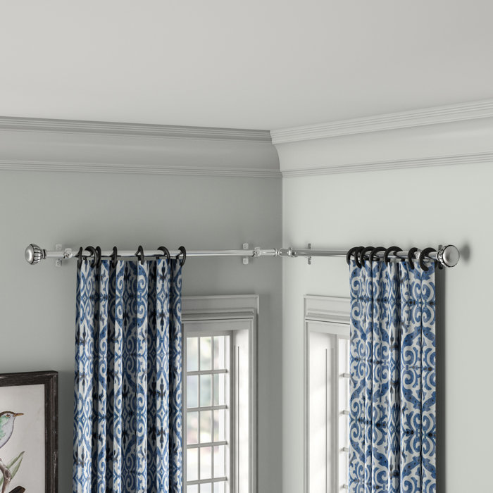 Jarne 4 Piece Corner Window Curtain Hardware Set
