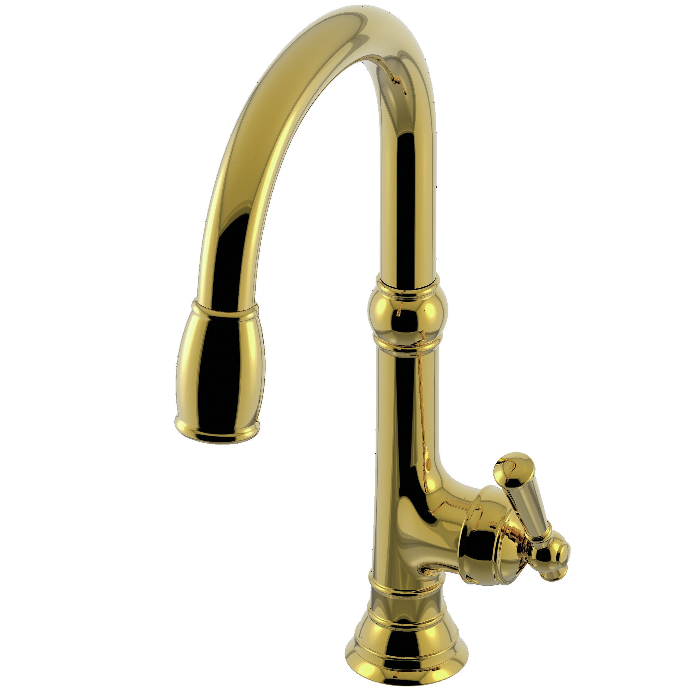 Newport Brass Jacobean Pull Down Single Handle Kitchen Faucet