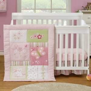 3 Piece Crib Bedding Set