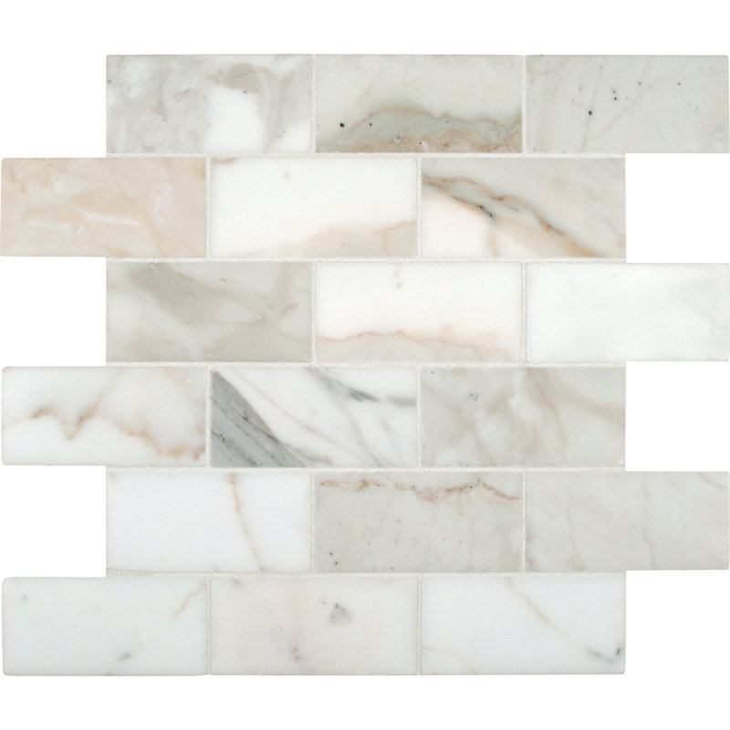 Msi Calacatta Gold 2 X 4 Marble Mosaic Tile Reviews Wayfair Msi Calacatta Gold 2 X 4 Marble