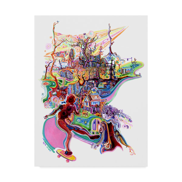 Trademark Art Banana Boards Acrylic Painting Print On Wrapped