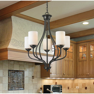 Go to store & view more images Weatherly 5-Light Shaded Chandelier by Charlton Home