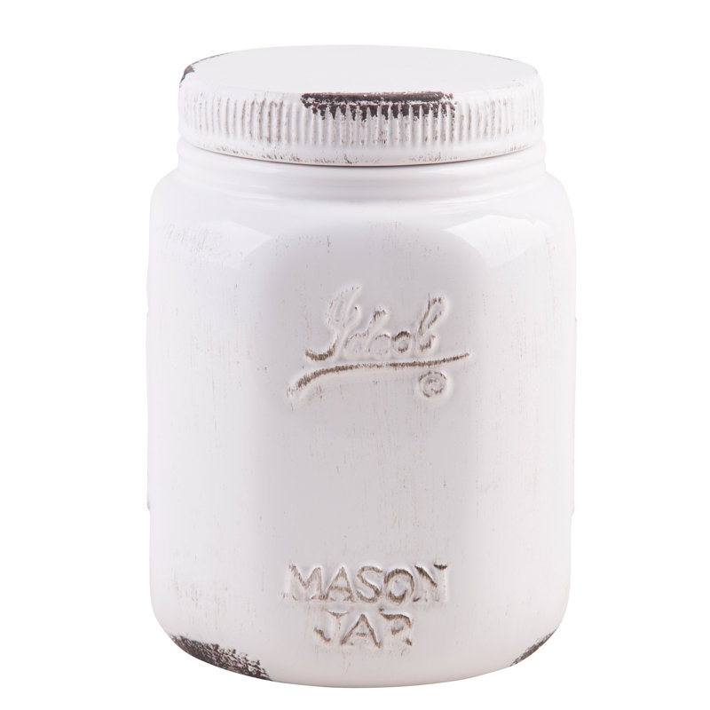 August Grove Mason Jar 2 Qt Kitchen Canister Reviews Wayfair