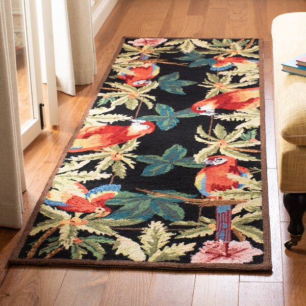 Area Rug Bedroom Floor Carpet Living Room Mat Yoga Rug Tropical Palm Tree Parrot 