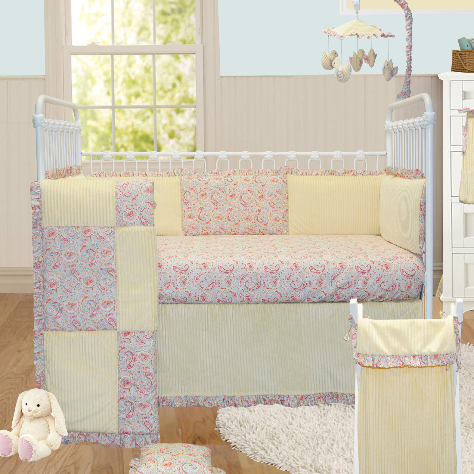 Harriet Bee Gustave Paisley 4 Piece Crib Bedding Set Wayfair