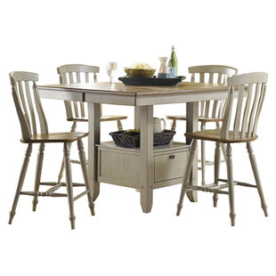 Go to store & view more images Rosalind Wheeler Cher 5 Piece Extendable Dining Set