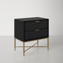 all modern black nightstand