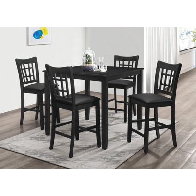 Ajita 4 - Person Counter Height Dining Set