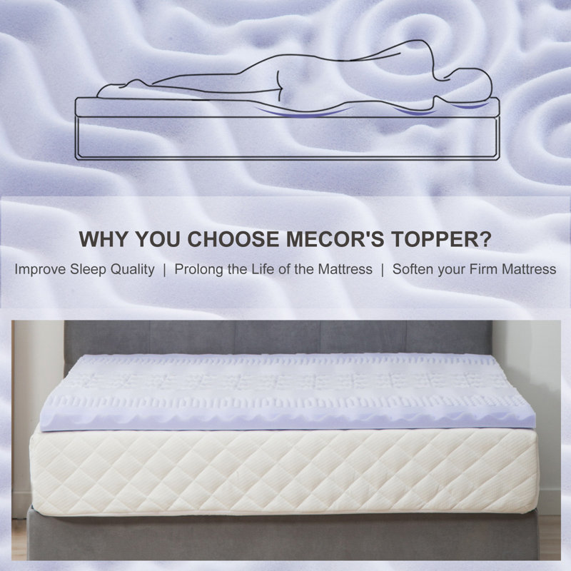 Alwyn Home Fairfax 7 Zone 2 Memory Foam Lavender Infused Mattress