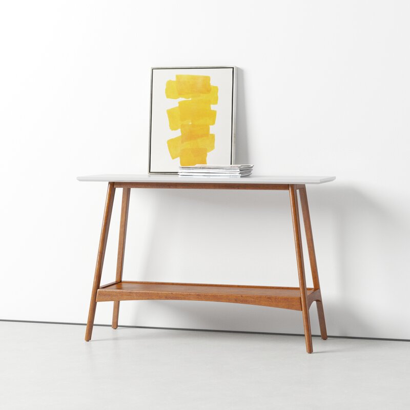 mid century modern console table